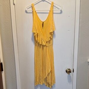 Rachel Pally Yellow Sleeveless Wrap Dress
